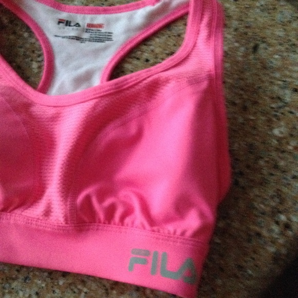 Fila Pink Sports Bra - Picture 2 of 5